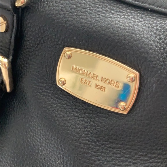 Black and Gold Michael Kors Handbag - Picture 3 of 5